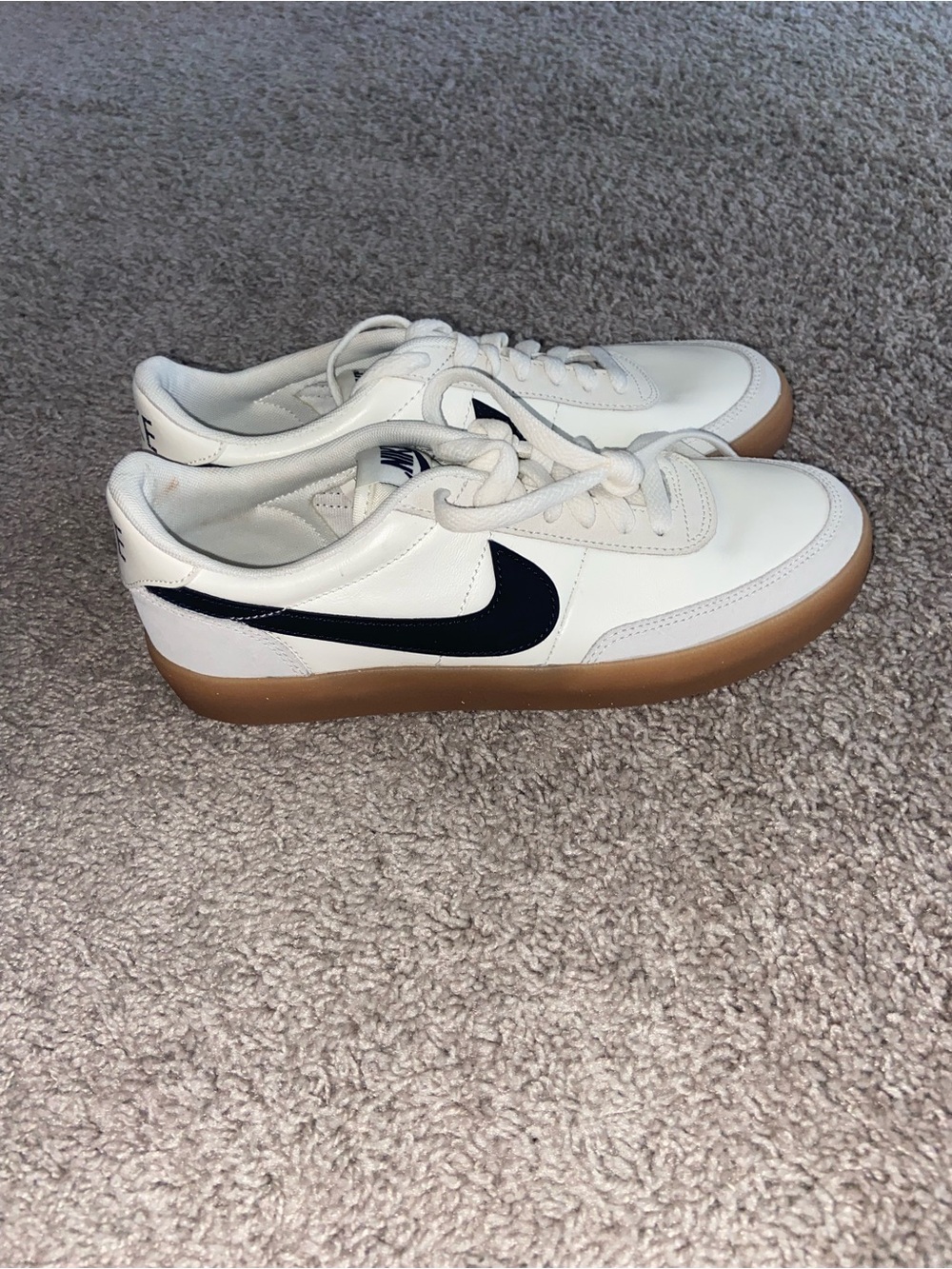 Mens 7 Nike Killshot Black and Beige